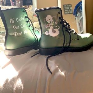 Slytherin ankle boots
